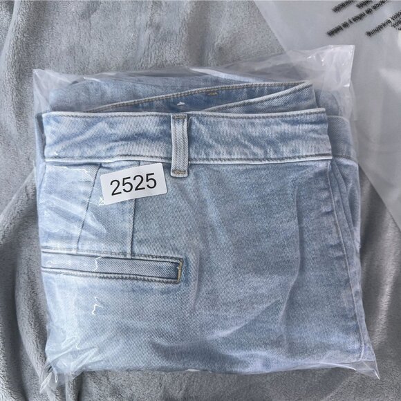 Talbots Wide Leg Jeans Crop Womens Size 16W High Rise Rhodes Wash Denim Blue - Picture 13 of 13